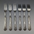 1861 British Antique Silver Plated Cutlery Set of 6 Elkington Wooden Box